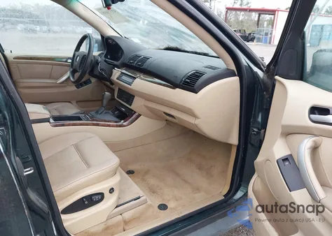 2002 BMW X5 3.0I z USA, uszkodzony, nr VIN 5UXFA53522LV71324